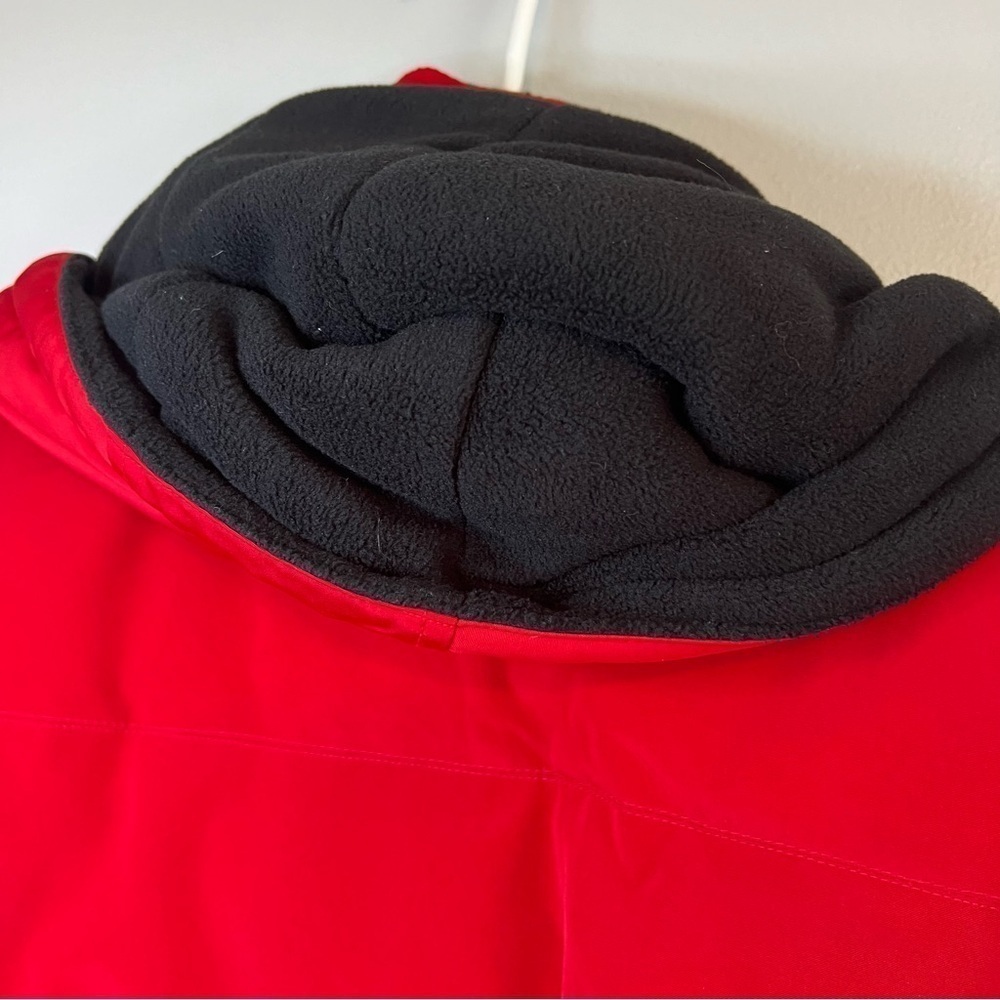 LIZ CLAIBORNE WATER REPELLENT Down Jacket Insulation Hooded Red Sz S Outdoor - Picture 11 of 16